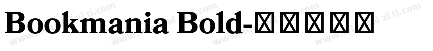 Bookmania Bold字体转换